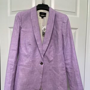 J. Crew Women's Linen Parke Suiting Jacket; Lilac/Lavender; Sz. 8 Tall; NWT